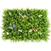 Simulación planta decoración de pared sala de estar interior puerta cabeza fondo flor pared colgante de pared plástico verde verde plantado pared césped falso Item Picture
